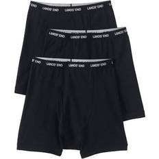 Lands' End Men Underwear Lands' End Men's 3-pack Knit Boxer Briefs, Medium, Black