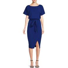 Kensie Women's Dolman-Sleeve Blouson Dress Cobalt