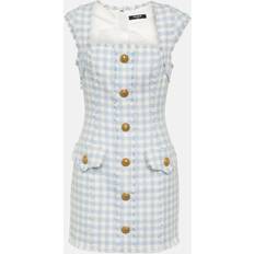Checkered - XL Dresses Balmain Gingham Tweed Dress