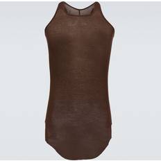 Brown - Men Tank Tops Rick Owens Jersey tank top brown