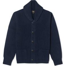 RRL Men's Shawl Collar Cardigan Navy Heather Navy Heather