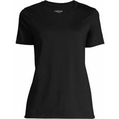 Lands' End Women T-shirts Lands' End Women Petite Relaxed Supima Cotton Short Sleeve Crewneck T-Shirt