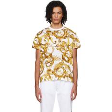 Clothing Versace Jeans Couture Couture White Watercolor Couture T-Shirt EG03 WHITE/GOLD