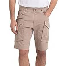 Replay Men - W32 Shorts Replay Herren Cargo-Shorts Joe Short Regular-Fit mit Stretch, Beige Desert 015