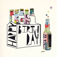 Woodmansterne Beer Bottles Birthday Card