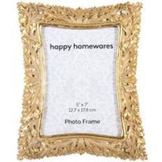 Happy Homewares Vintage Classic 5X7 Resin Acorn Photo Frame