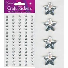 Eleganza Oaktree Crafts Stars Stickers, Silver