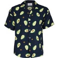 True Face Mens Hawaiian Shirts Multi Style-D Black