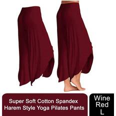 Flo Super Soft Modal Spandex Yoga Pants Wine Red