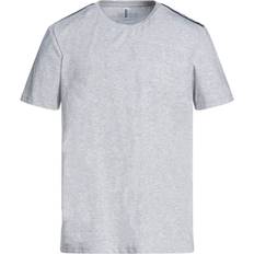 Moschino T-shirts Moschino Brand Tape Logo Grey T-Shirt