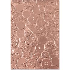 Sizzix 3D Embossing Folder Textured Impressions Vintage Buttons by Eileen Hull 6.3 x 4.3in