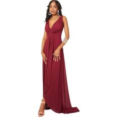 Krisp Womens/Ladies Wrap Maxi Dress Red