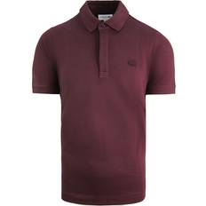 Lacoste Red Polo Shirts Lacoste Regular Fit Mens Burgundy Polo Shirt Cotton