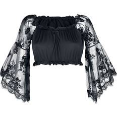 Ocultica Gothic Top Blouse black