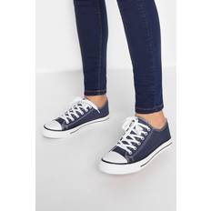 LTS Long Tall Sally Canvas Low Trainer Navy, Blue, 12, Women Blue