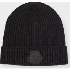 Moncler Beanies Moncler Wool-blend beanie black One fits all