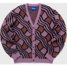 Men - Wool Cardigans Awake NY Pink Wavy Cardigan PINK/RUST