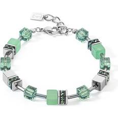 Green Bracelets Coeur de Lion GeoCUBE Iconic Precious Armband grün
