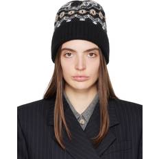 Khaite Black Alpina Beanie 283 BLACK MULTI UNI