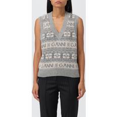 Women - Wool Vests Ganni Jumper Woman colour Grey Grey