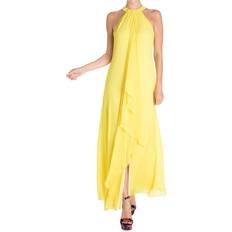 MEGHAN LA Women's Aphrodite Halter Maxi Dress Yellow