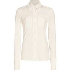 Helmut Lang Collared Button Front Shirt Ivory