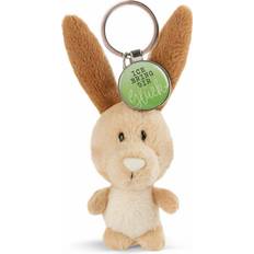 NICI 47540 Schlüsselanhänger 7cm bringe dir Glück Glücksbringer Hasen-Anhänger Schlüsselkette, braun/beige