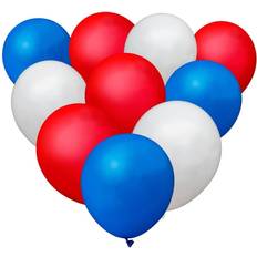 White Inflatable Decorations Shatchi Latex Balloons Red Blue White Inches For All Occasions 25Pcs