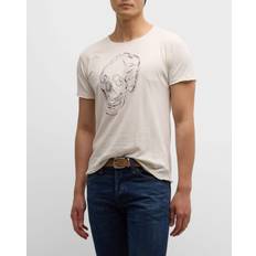 John Varvatos Embroidered Skull Graphic Tee Salt