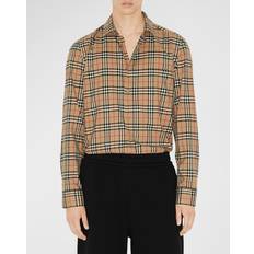 Burberry L Shirts Burberry Check Cotton Poplin Shirt