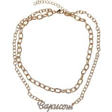 Urban Classics diamond zodiac golden necklace capricorn