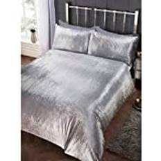 Rapport Crushed King Duvet Cover Silver