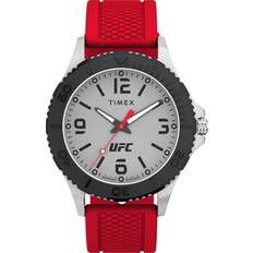 Timex Unisex Wrist Watches Timex UFC Gamer Silicone Silver TW2V58200 Grey