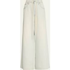 MM6 Maison Margiela High waisted denim WHITE