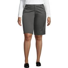 Lands' End Trousers & Shorts Lands' End School Uniform Women Plus Plain Front Chino Shorts