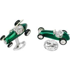 Grey - Men Cufflinks Deakin & Francis Cufflinks Green Racing Car Green