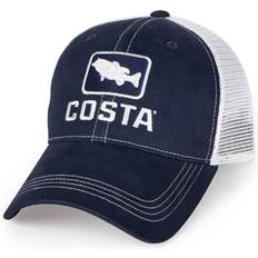 Costa Del Mar Costa Del Mar Adults' Bass Trucker Hat Navy Blue Men's Hunting/Fishing Headwear at Academy Sports