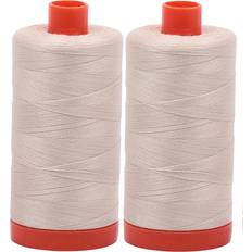 Aurifil Mako 50wt Thread 2 Large Spools: Light Beige 2310x2