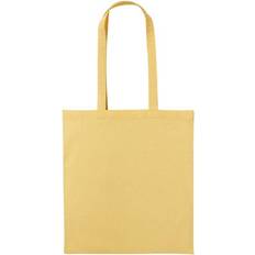 Unisex Fabric Tote Bags Nutshell Recycled Cotton Shopper Yellow One Size