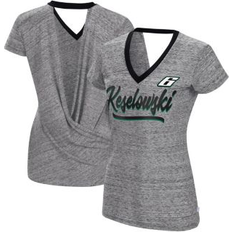 Skiing - Women T-shirts Touch Women's Heather Black Brad Keselowski Halftime Back Wrap T-Shirt