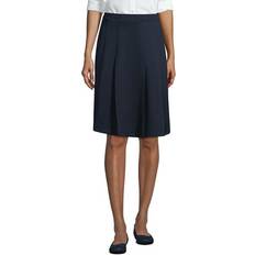 Lands' End Skirts Lands' End School Uniform Women Ponte Pleat Skirt at the Knee