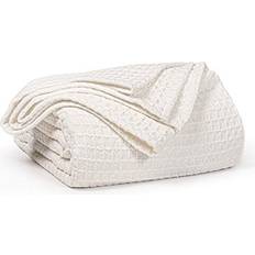 EHC Ehc Luxuriously Soft Chunky Waffle Blankets White (200x)