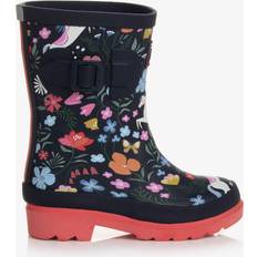 Joules Kids Junior Print Wellies Navy Paisley 11K navy paisley