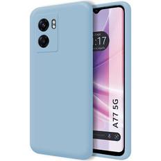 TuMundoSmartphone Tumundosmartphone Hülle Silikon Liquid Ultra Weich für Oppo A77 5G Farbe Blau