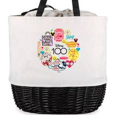 Picnic Time Disney 100 Coronado Canvas and Willow Basket white