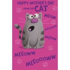 UK Greetings From Cat Mother's Day Card