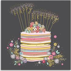 Woodmansterne Striped Cake Birthday Card