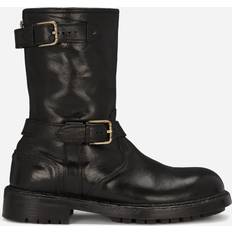 Dolce & Gabbana Men Boots Dolce & Gabbana Leather Biker Boot black