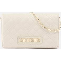 Love Moschino Handbags Love Moschino Borsa Quilted Faux Leather Crossbody Bag Cream