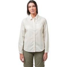 Recycled Fabric Shirts Craghoppers NosiDefence 'Kiwi II' Long-Sleeve Shirt Light Beige